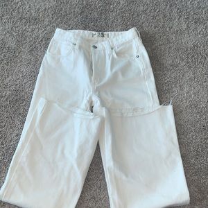 We the free  white wide leg jeans